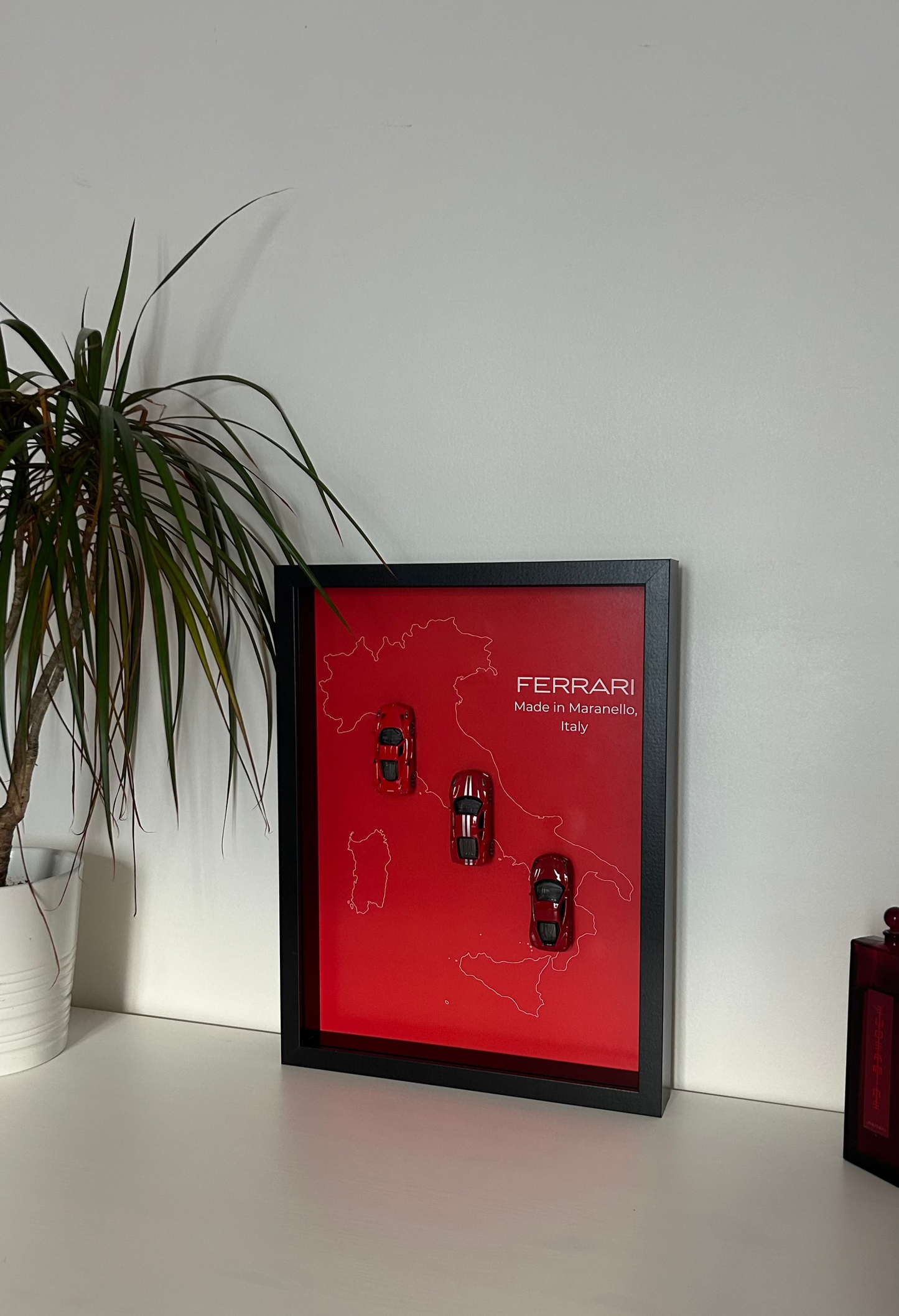 Ferrari. Made in Maranello, Italy.